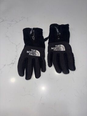 The North Face Black Fleece Zip-Top Gloves